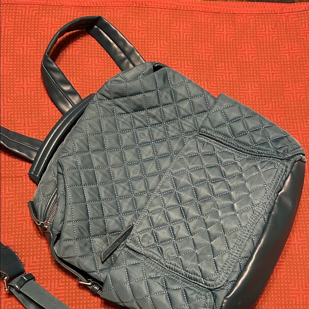 Tommy Bahama Quilted Blue Backpack